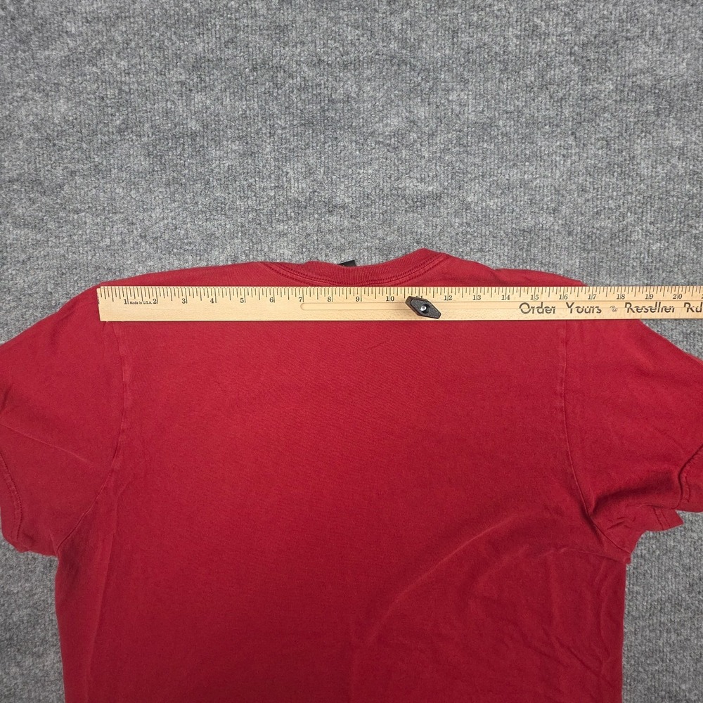 Vintage Lucky Triumph T-Shirt Men's XL Red Made USA Graphic Motorcycle - Picture 8 of 10